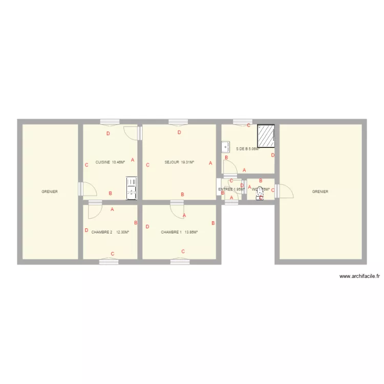 marie maillhac le campalaud. Plan de 