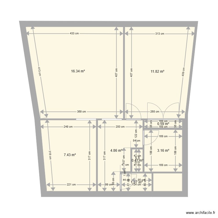 Courbet moins1. Plan de 0 pièce et 0 m2