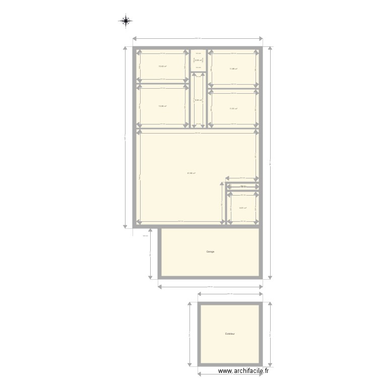 serres pp. Plan de 0 pièce et 0 m2