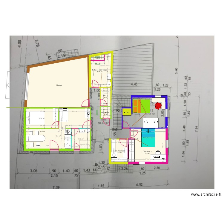 RDC. Plan de 0 pièce et 0 m2