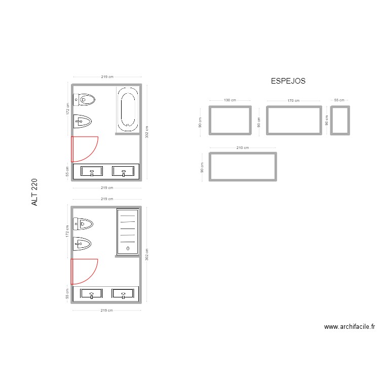 GARRIGA JORGE. Plan de 1 pièce et 6 m2