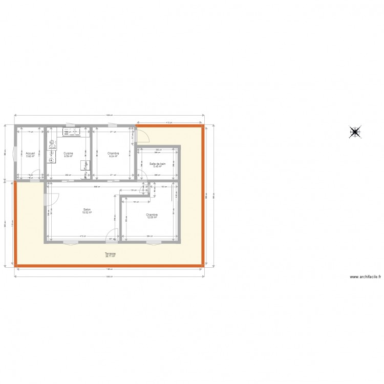 plan maison claire ORIGINE. Plan de 0 pièce et 0 m2