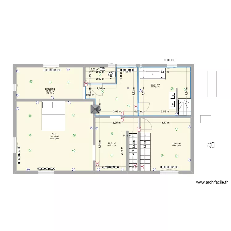 TUSCH ETAGE modif 2 appart. Plan de TUSCH ETAGE modif 2 appart. Plan de