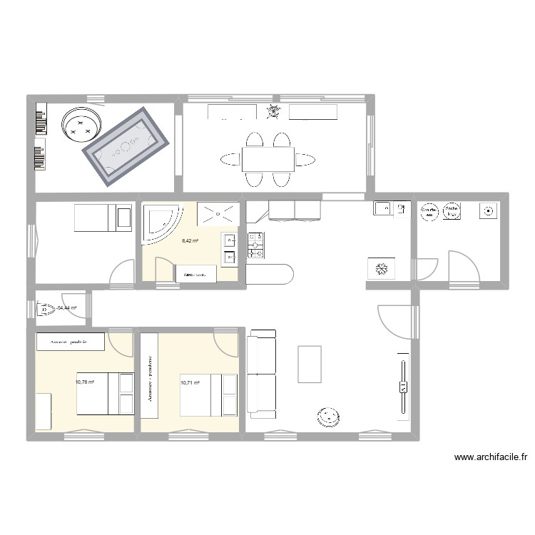 MAISON MELISSA. Plan de 0 pièce et 0 m2