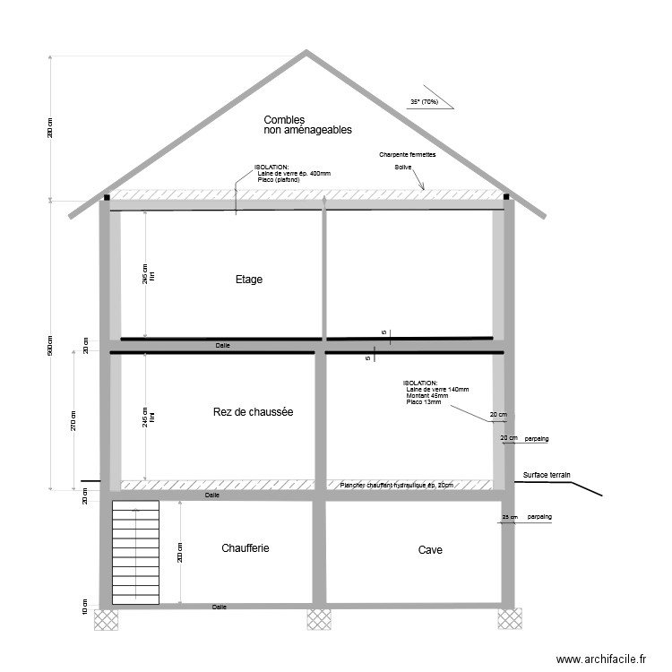 Coupe BB 20220109. Plan de 0 pièce et 0 m2