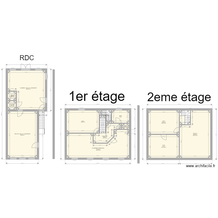 Maison du bonheur . Plan de 13 pièces et 192 m2