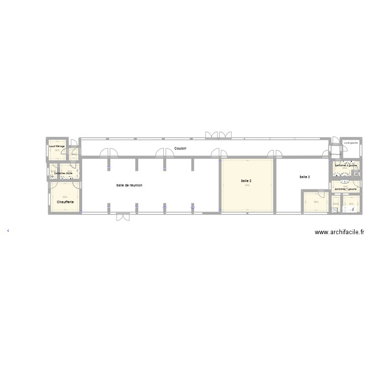 salle interco 2. Plan de 12 pièces et 109 m2