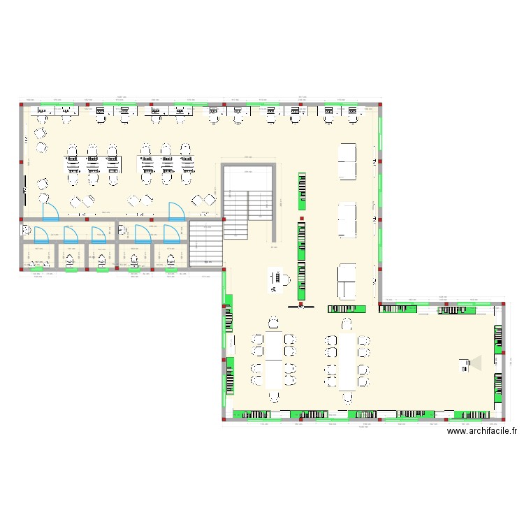 Deux etage 04082021. Plan de 17 pièces et 501 m2