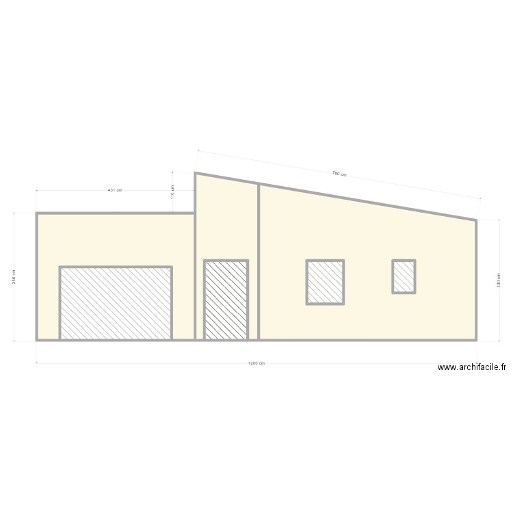 FACADE NORD. Plan de 0 pièce et 0 m2