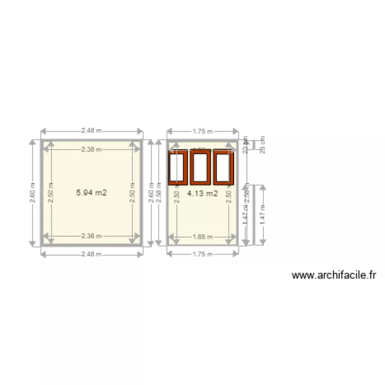 mur. Plan de mur. Plan de