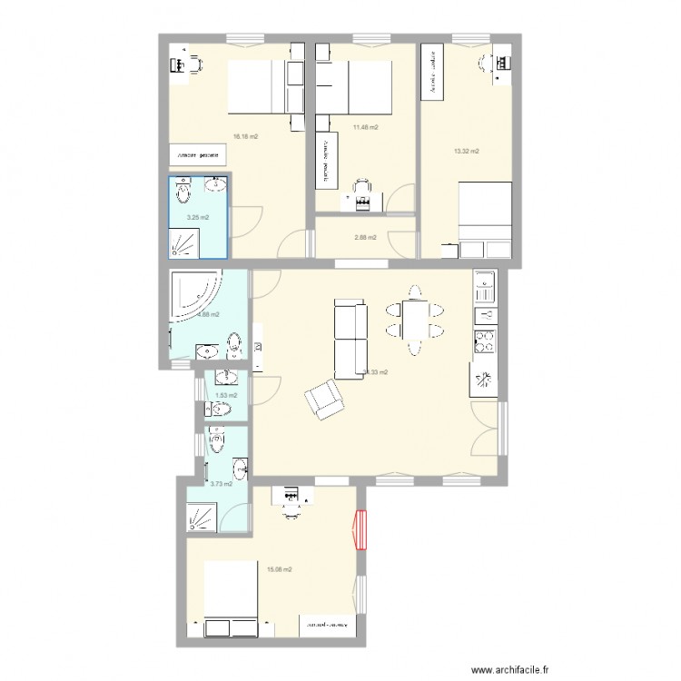 NYAR UTCA AMENAGEMENT MESURE. Plan de 0 pièce et 0 m2