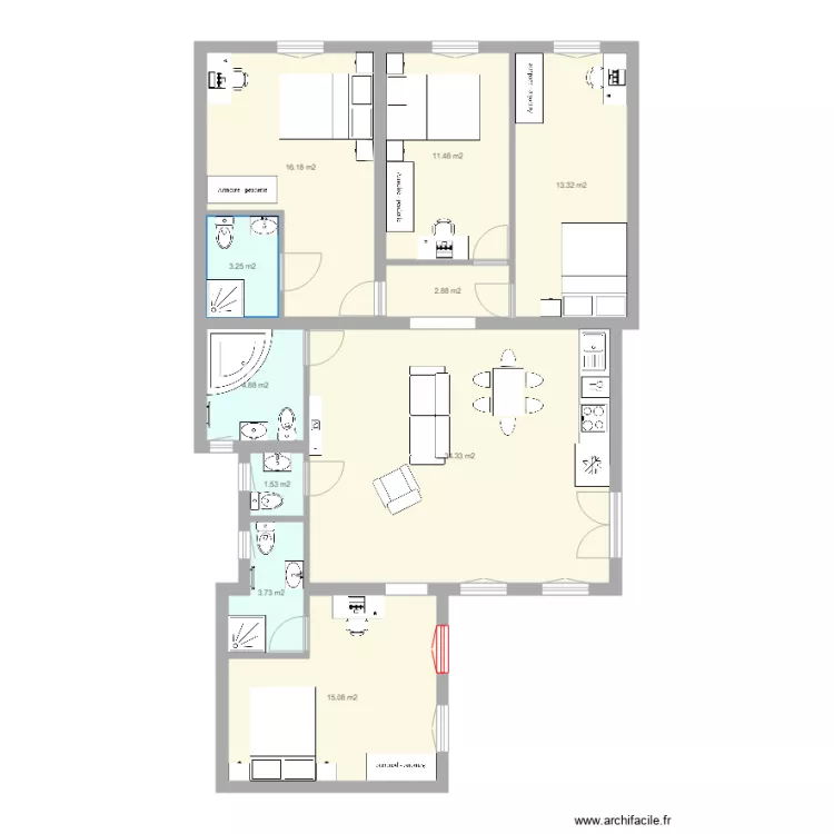 NYAR UTCA AMENAGEMENT MESURE. Plan de 