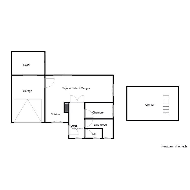 GUIHARD LE RHEU. Plan de 