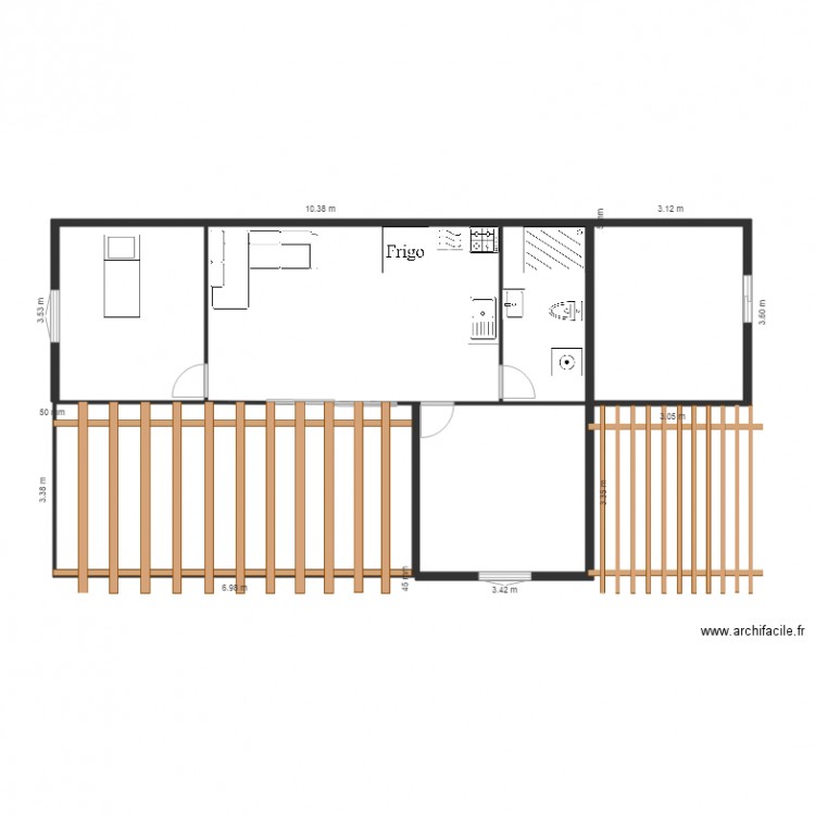 chalet. Plan de 0 pièce et 0 m2