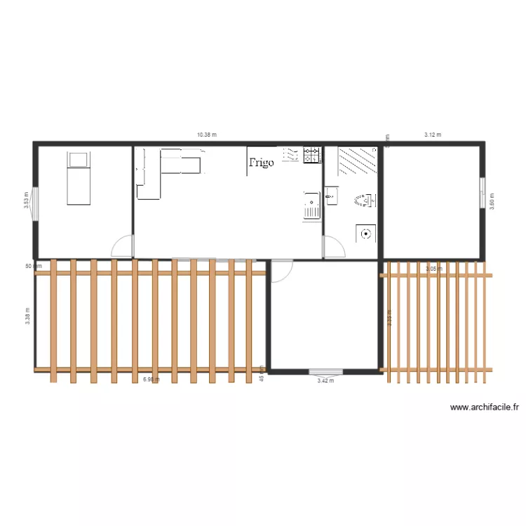 chalet. Plan de 