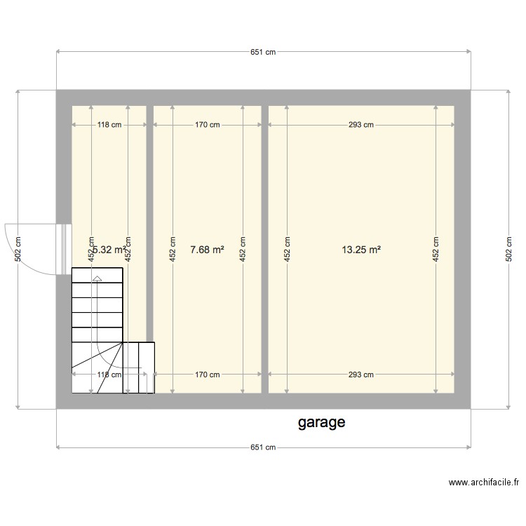 garage . Plan de 0 pièce et 0 m2