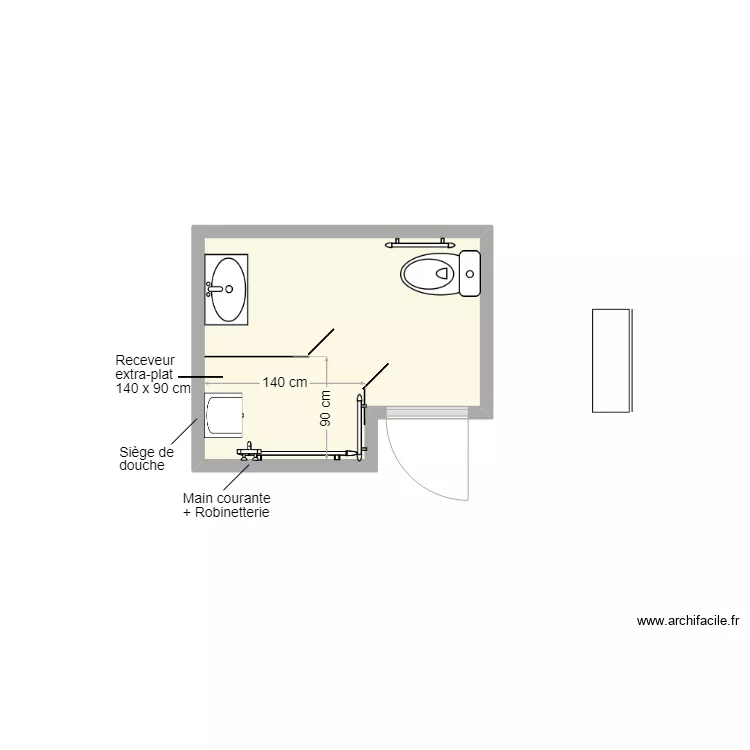 Kroupi SDB projet. Plan de Kroupi SDB projet. Plan de