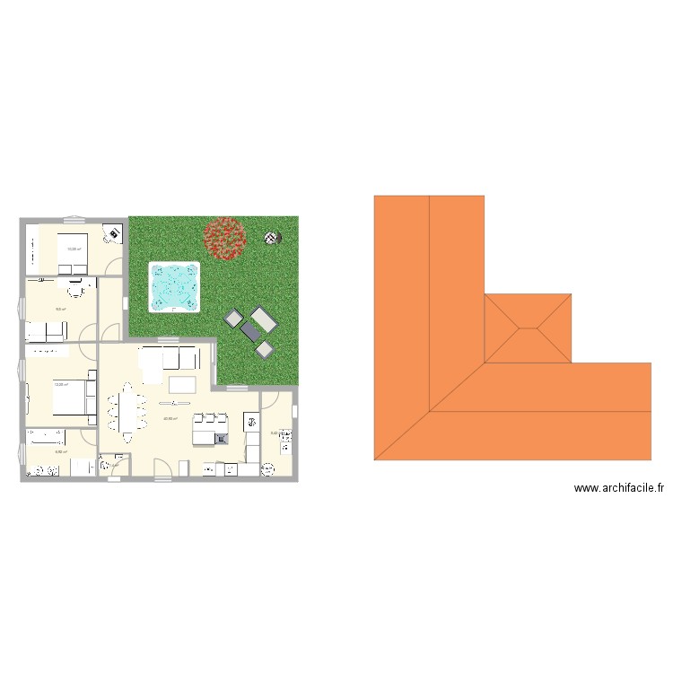 Plan Maison 2. Plan de 0 pièce et 0 m2