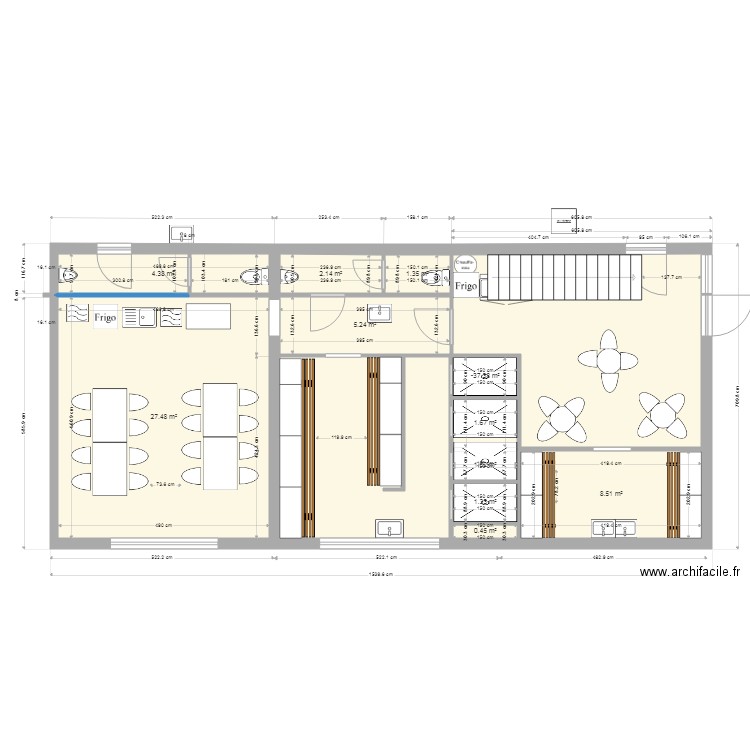 mvo mai 2023-v1. Plan de 11 pièces et 55 m2