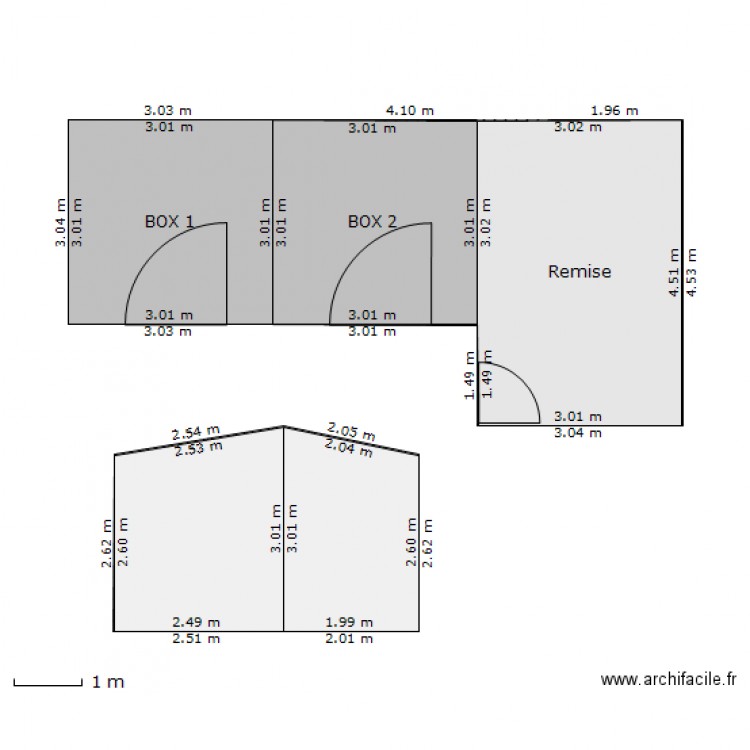 Plan box chevaux et remise.. Plan de 0 pièce et 0 m2