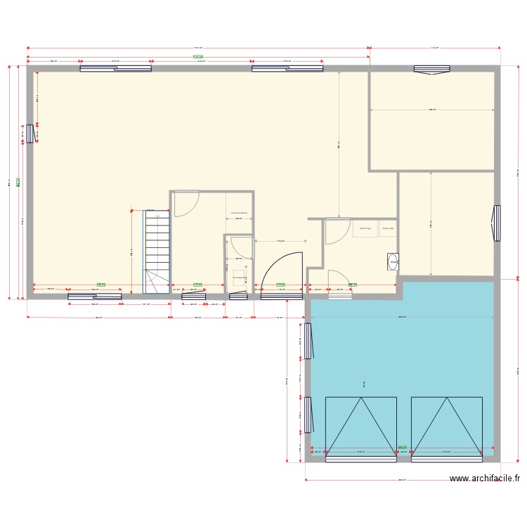 plan escalier. Plan de 0 pièce et 0 m2