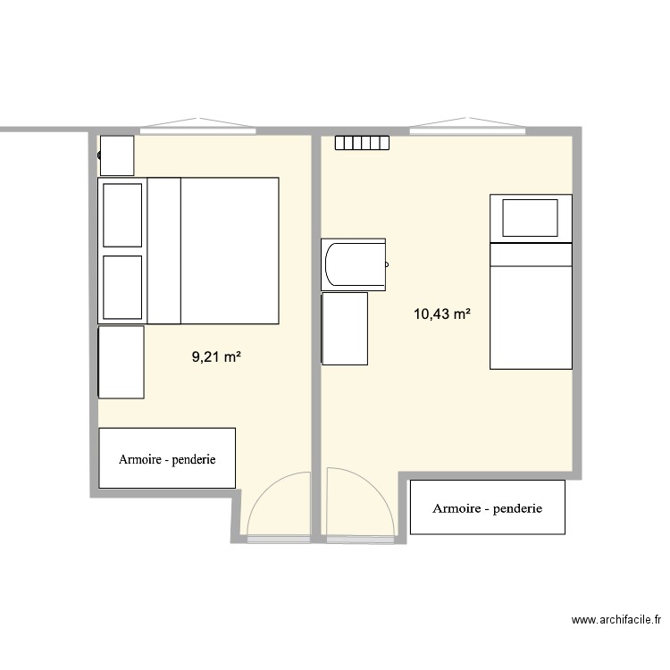 chambree. Plan de 0 pièce et 0 m2