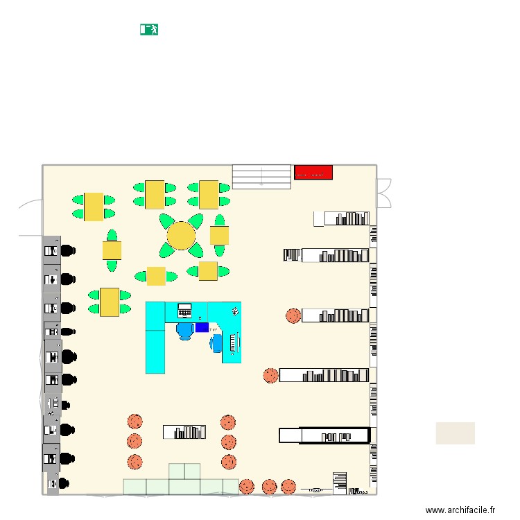 CDI. Plan de 1 pièce et 192 m2