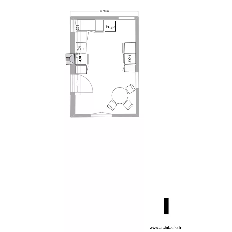 cuisine B1. Plan de cuisine B1. Plan de