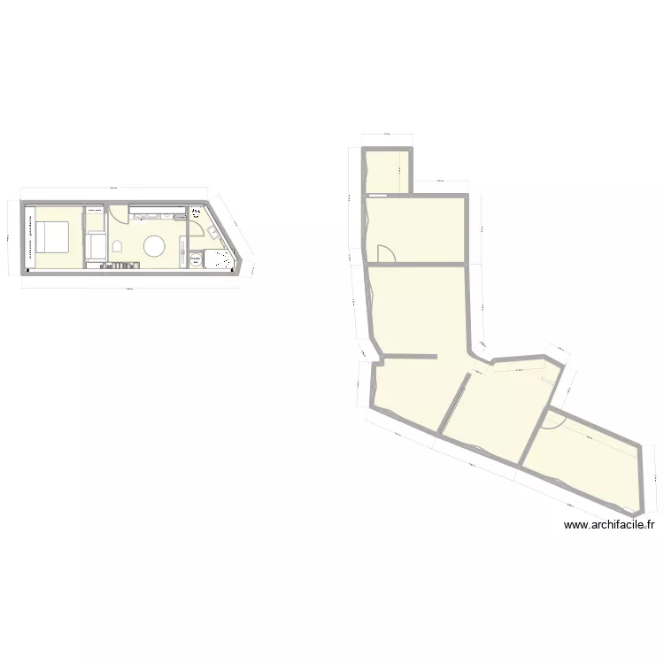 T2 SAINT. Plan de 6 et 104 m² T2 SAINT. Plan de 6 et 104 m²