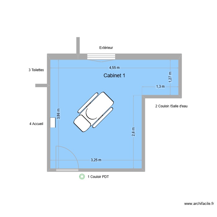 31337 Cabinet 1. Plan de 0 pièce et 0 m2