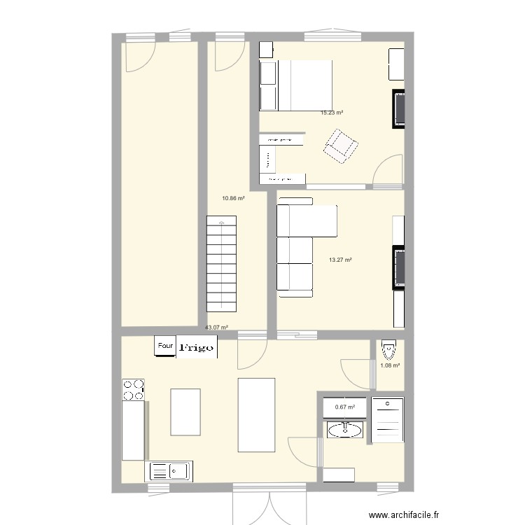 mAISON. Plan de 0 pièce et 0 m2