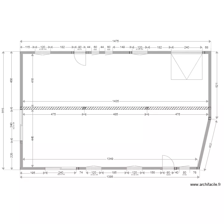 SALAGNAC ELEVATION. Plan de 