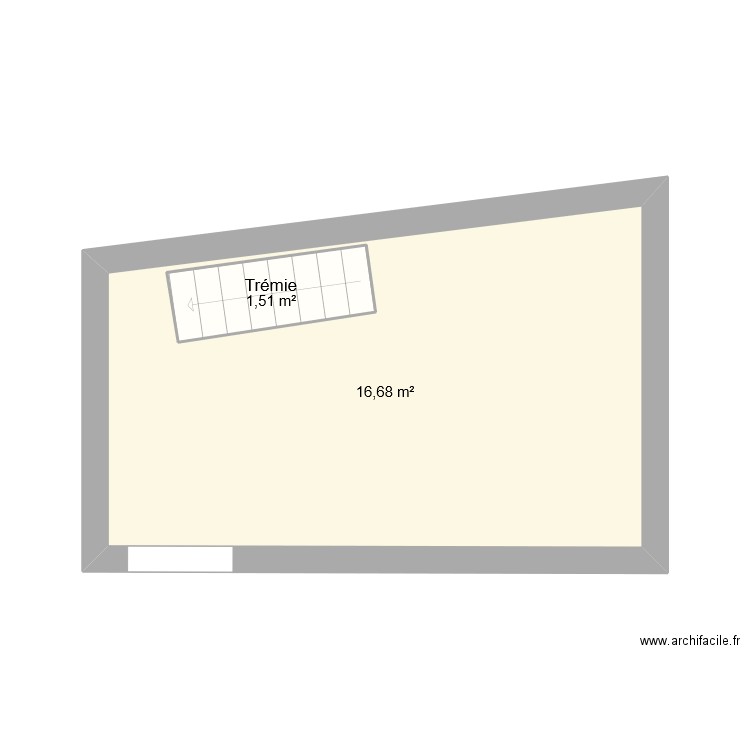 Maxent - Projection. Plan de 3 pièces et 36 m2