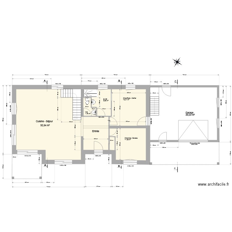 RDC V3 avec cave. Plan de 0 pièce et 0 m2