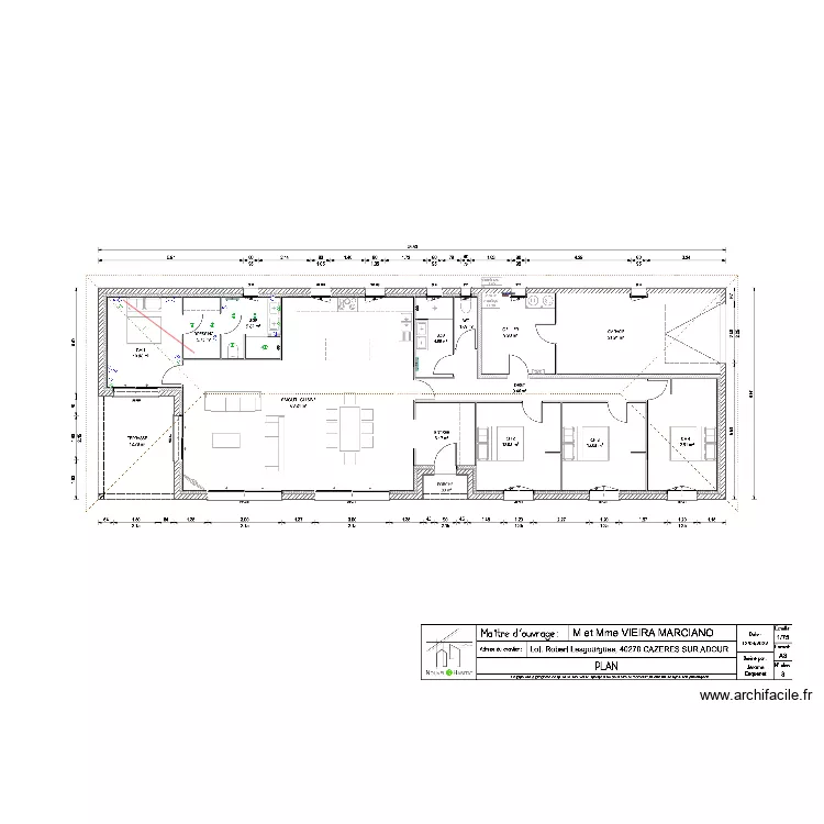 Maison Avo electricit&eacute;. Plan de 