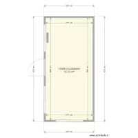 UNITE MODULAIRE 18M2 au sol