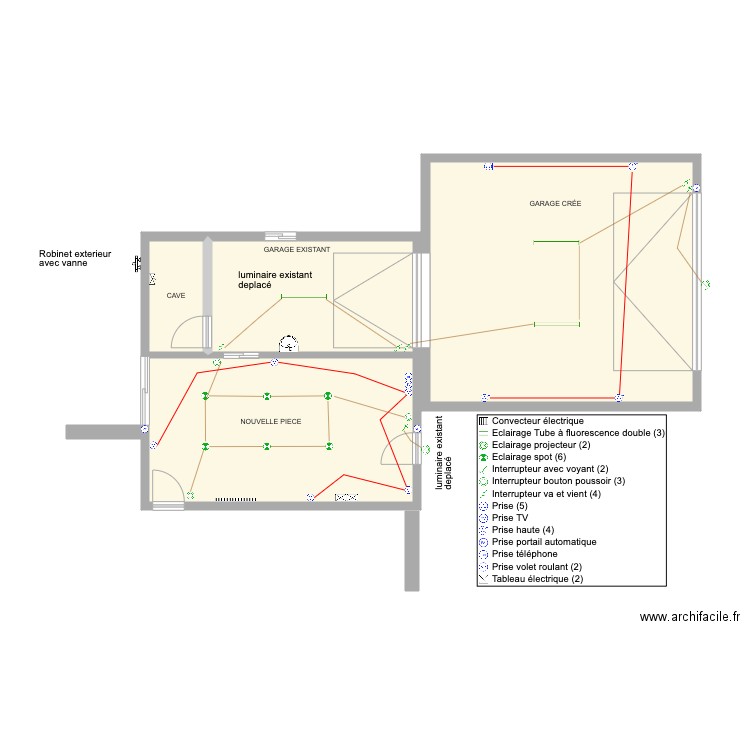 CHAUVET Frédéric. Plan de 0 pièce et 0 m2