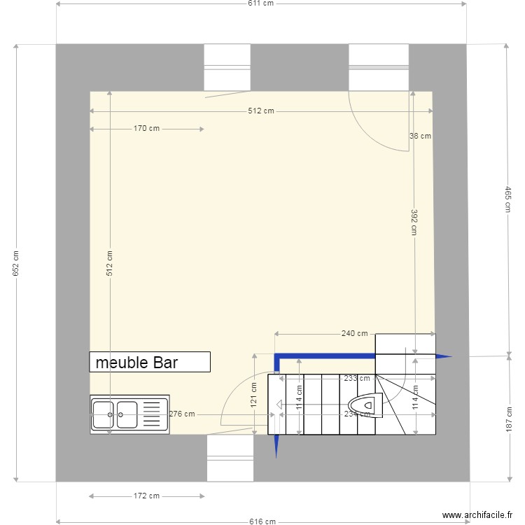 Maison Danion  Plan RDC. Plan de 0 pièce et 0 m2