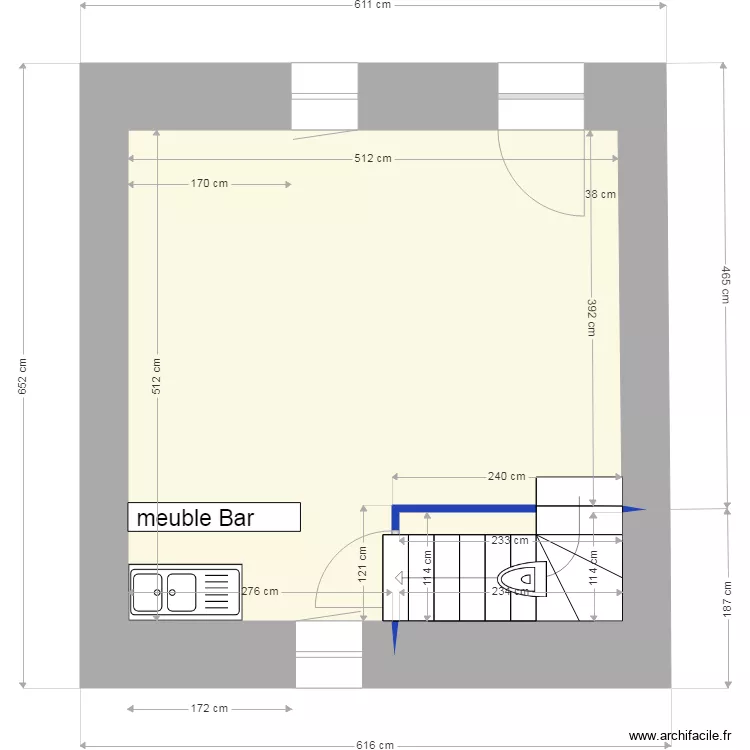 Maison Danion  Plan RDC. Plan de 