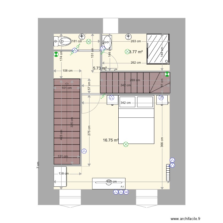 55 centrale 1er. Plan de 0 pièce et 0 m2