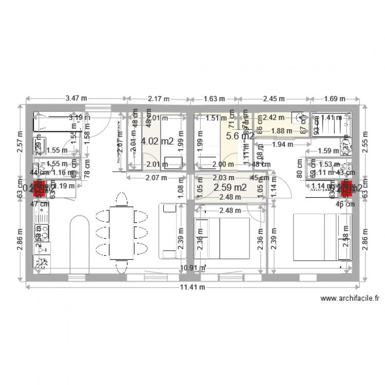 appartement. Plan de 0 pièce et 0 m2