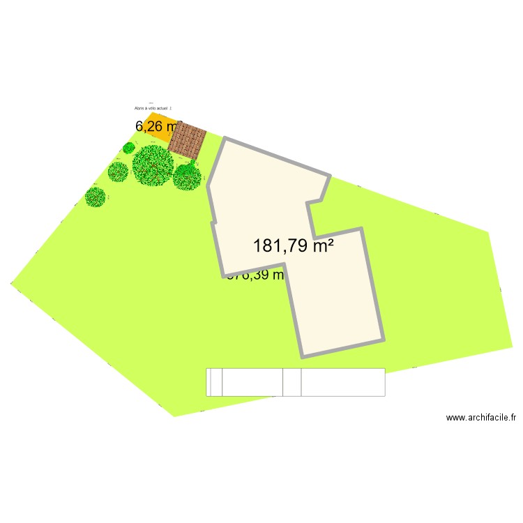 Abris actuel. Plan de 0 pièce et 0 m2