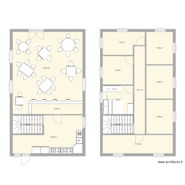 taverne JDR. Plan de 0 pièce et 0 m2