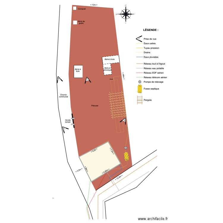 PCMI 2. Plan de 1 pièce et 73 m2