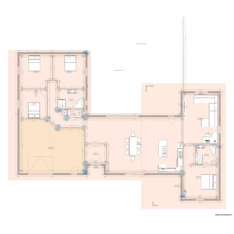 maison fied. Plan de 