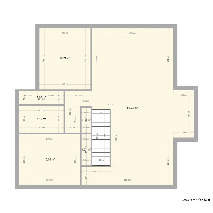 new maison haut. Plan de 7 pièces et 80 m2