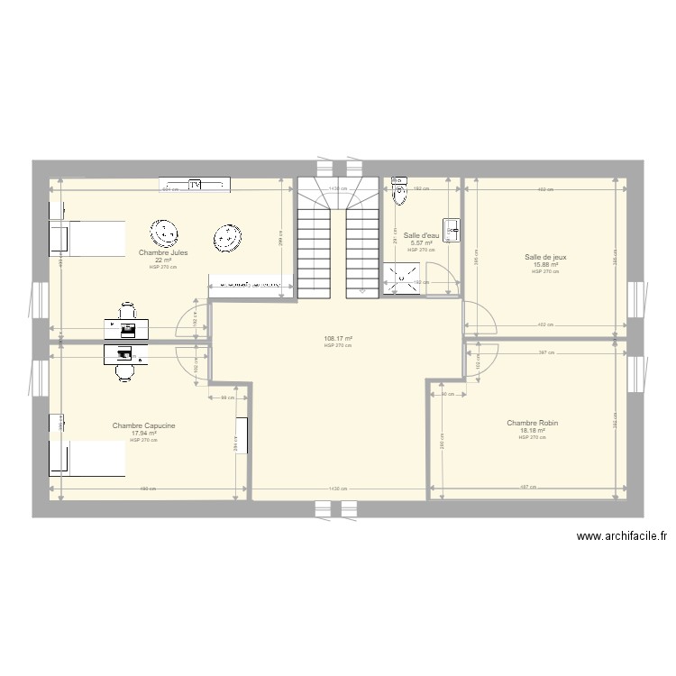 NOEUX ETAGE 2 Chambre enfants. Plan de 0 pièce et 0 m2