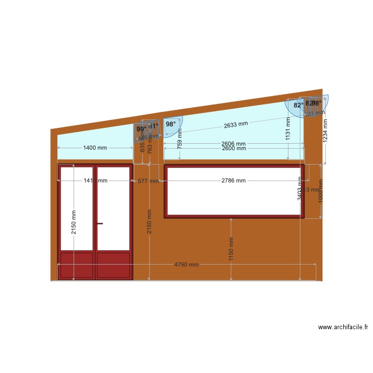 Façade silence midi 2 bis. Plan de 0 pièce et 0 m2