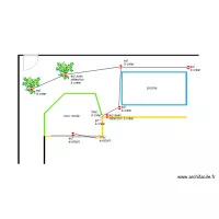 plan ex&eacute; &eacute;lec piscine
