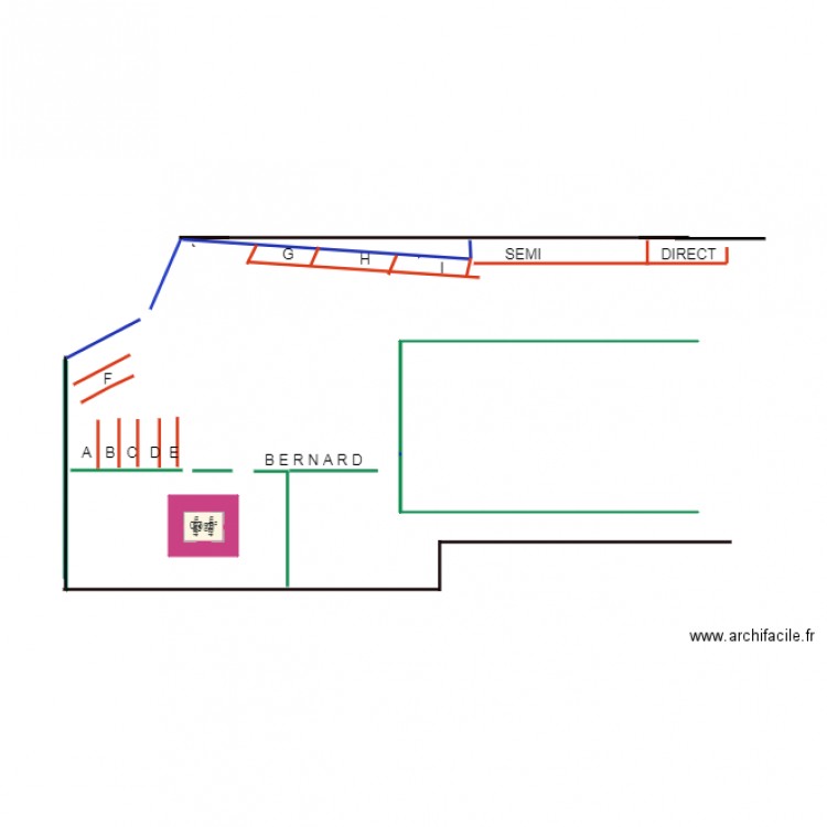 parking. Plan de 0 pièce et 0 m2